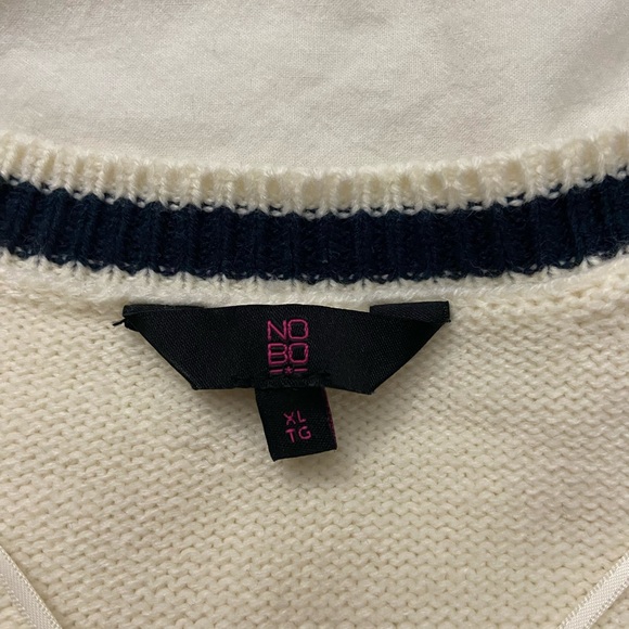 No Boundaries slight crop knit button sweater - Picture 4 of 4